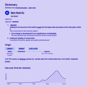 No. 6: TECTONICS, TECTONICUS, TEKTON