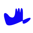 blue hand logo